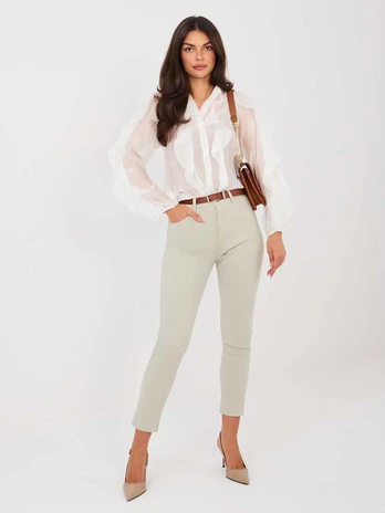 SARA Kelnės jeans-VM-SP-BF1789.65-jasny pilka