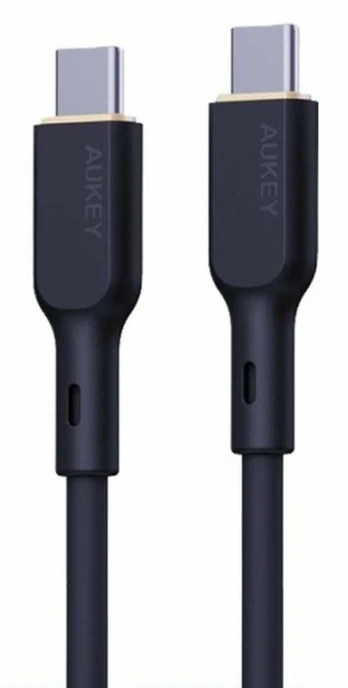 Aukey CB-SCC101 silikoninis USB C - USB C laidas | 1m | 5A | 100W PD | 20V