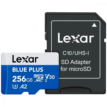 Memory card microSD card 256GB C10 A2 U3 V30 170MB/s Blue Plus