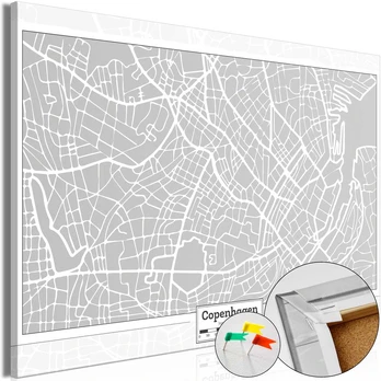 Artgeist Kamštinis paveikslas - Capital of Denmark [Cork Map]