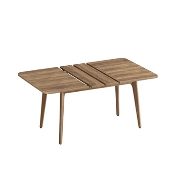 Valgomojo stalas, 85x140x76.2 cm, rudas, medinis