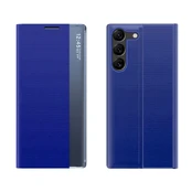 Hurtel New Sleep View Case for Samsung S24+ with flap - mėlynas kaina