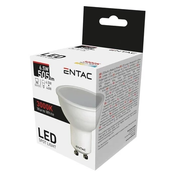 LED lemputė Entac 6.5W GU10 3000K