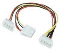 Lindy Molex - Molex x2, 0.25 m, Daugiaspalvis (33126)