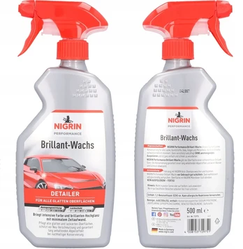 Nigrin Quick Detailer Automobilinis Vaškas Skystis Universalus 500 ml