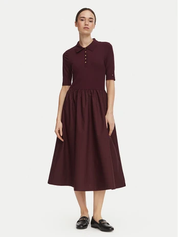 Tommy Hilfiger Kasdieninė suknelė WW0WW52227 Vyšninė Regular Fit