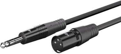 Goobay XLR laidas 6,35 mm jack kištukui, 5 m