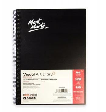 Lotte Visual Art bloknotas su spirale Mont Marte A4, 120 puslapių