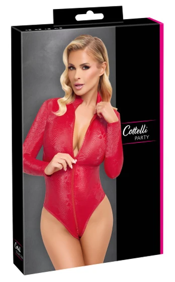 Cottelli party Body Snake red L glaustinukė