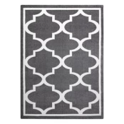 Kilimas vidaus Hakano Esmesa Trellis 2, baltas/pilkas, 190 cm x 140 cm kaina