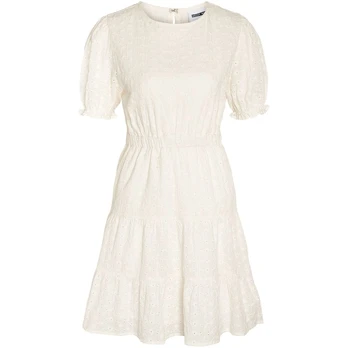 Mini suknelė moterims, Balta, NMSOMMER S/S BRODERI