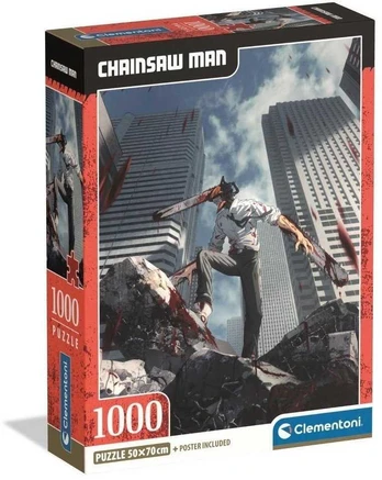 Clementoni CLE puzzle CompactAnime ChainsawMan 1000 37508