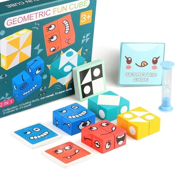 Stalo žaidimas Geometric Fun Cube Gezimetie