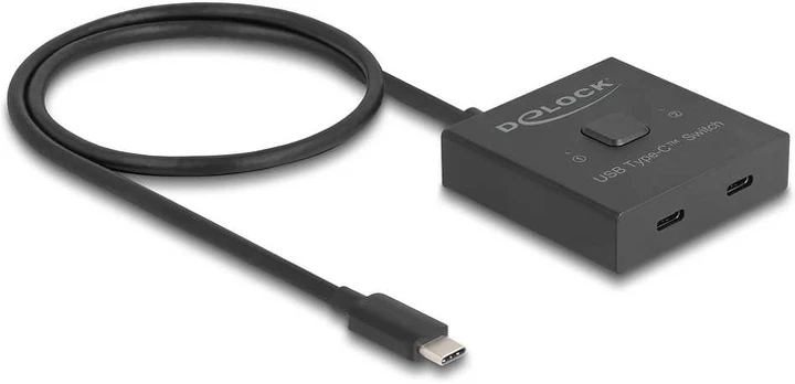 DELOCK USB 10 Gbps USB Type-C Switch 2 auf 1 bidirektional 8K