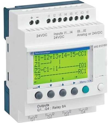 „Schneider“ programuojama relė 24 V DC „Zelio Logic“ (SR2B121BD)