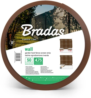 Tvoros juosta Bradas Solid, 4.75cm x 50m, 1200g/m2, ruda