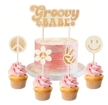 „Groovy Babe“ torto papuošimų rinkinys – 5 vnt.