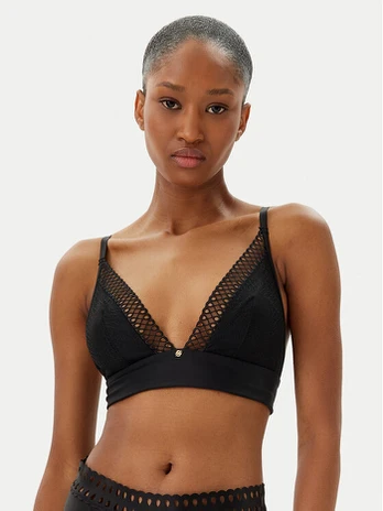 BOSS Braletė liemenėlė Eyelet 50540428 Juoda