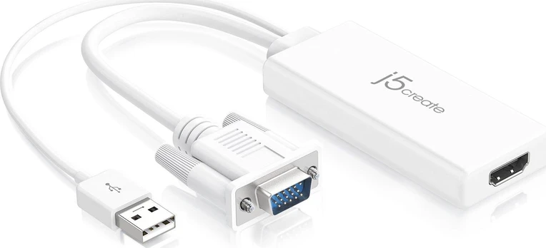J5Create J5Sukurti VGA Į HDMI VAIZDO GARSO ADAPTERĮ/