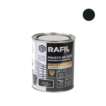Emalė "ant rūdžių" metalinė juoda 0,75L
