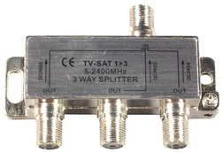 TV-SAT daliklis 1>3 /DC pass/ BP, 0244