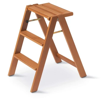 ARREDAMENTI OSIMO Drewniana drabinka - 67 x 61 cm, Ruda