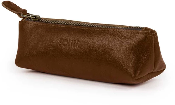 Leather men s pen case SA12 DEEP RED