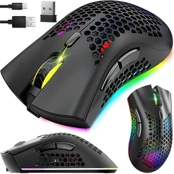 Belaidė pelė Rivex P463, RGB, juoda