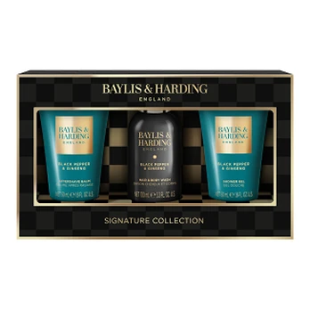 Baylis & Harding Black Pepper & Ginseng Mini Body Care Gift Set 3 pcs