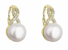 Evolution Group Gilded earrings with river pearl 21048.1 kaina