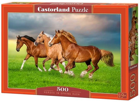 Castorland dėlionė Horses in Spring Rush 500 det