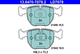 ATE 13.0470-7078.2 Brake pad set