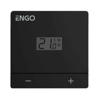 Engo EASY belaidis termostatas, juodas