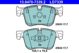 ATE 13.0470-7339.2 Brake pad set