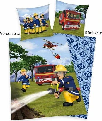 MCU Fireman Sam Fire Truck Patalynė – 100 procentų medvilnė