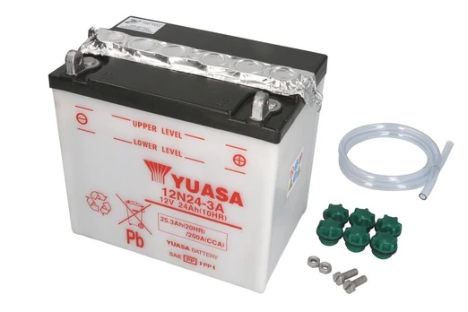 Akumuliatorius YUASA 12N24-3A YUASA 12V 25,3Ah 200A D+