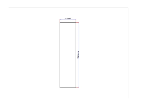Dušo kabinos šoninis stiklas tiesus 370x1505 grey 3.27.