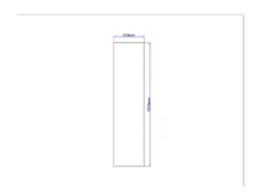 Dušo kabinos šoninis stiklas tiesus 370x1505 grey 3.27. kaina