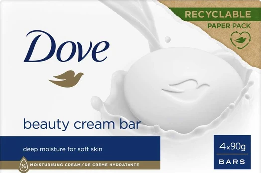 Dove Grožio kreminis muilas 4 x 90 g