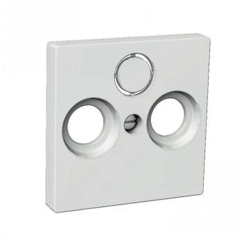 SCHNEIDER ELECTRIC CENTRAL PLATE R+TV+SAT Baltas