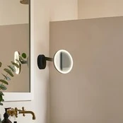 LEDS-C4 Tualetinis sieninis veidrodis su LED, 3000K, juodas