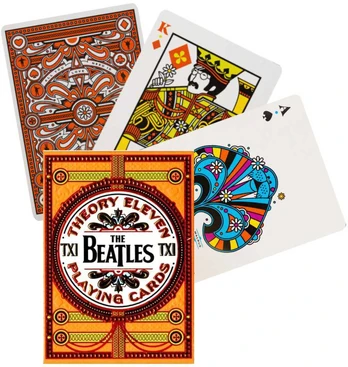 Theory11 The Beatles žaidimo kortos (oranžinės)