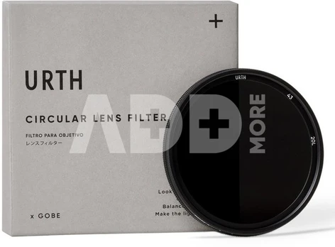 Urth 43mm ND8 128 (3 7 Stop) Variable ND Lens Filter (Plus+)