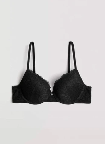 Ysabel Mora Lacey push-up liemenėlė 10133 juodas