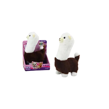 Lean Interactive running game Pet Llama Alpaca Brown 23cm