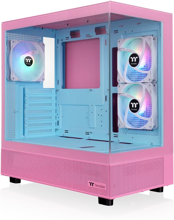 THERMALTAKE View 270 Plus TG ARGB Mid Tower E-ATX Gehäuse Sichtfenster pink