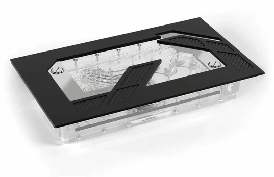 Alphacool Apex Distroplate Dark Base Pro 901, ARGB mit Apex Pumpe - juodas