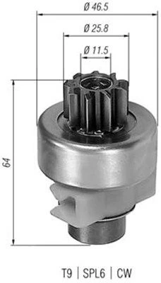 Krumpliaratis, starteris MAGNETI MARELLI 940113020247