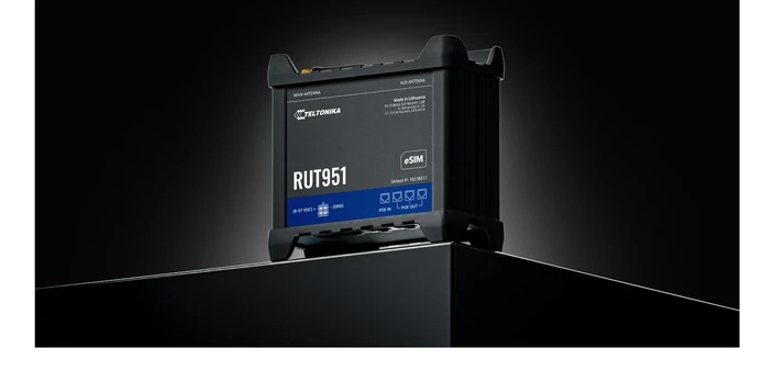 "Teltonika · Router · RUT951 PoE + · LTE Modem Router/WLAN · PoE+ without PSU"