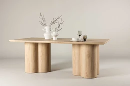 Venture Design Valgomojo stalas, Olivia, 210x100 cm, Natūralios spalvos